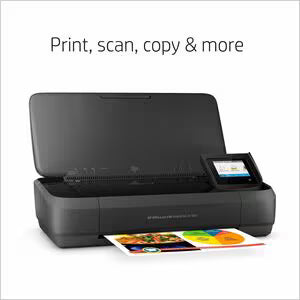 HP OfficeJet 250 Wireless Mobile All-in-One Printer (Print, Scan, Copy, Wi-Fi, USB, 4800×1200 DPI)