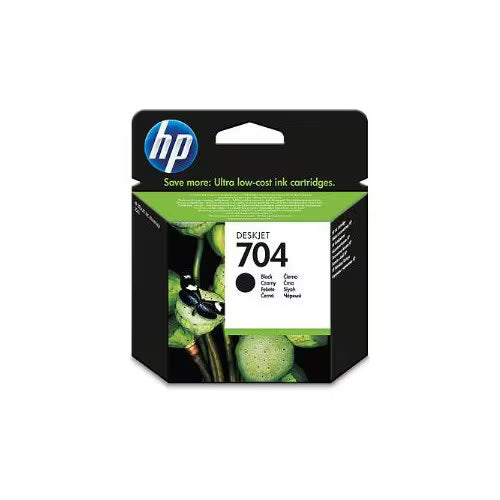 HP 704 Original Inkjet Ink Cartridge - Black Pack - 480 Pages