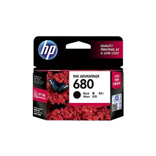 HP 680 Original Inkjet Ink Cartridge - Black Pack - 480 Pages