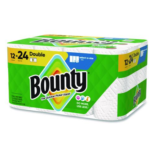 Select-a-Size Kitchen Roll Paper Towels, 2-Ply, 5.9 x 11, White, 82 Sheets/Double Roll, 12 Rolls/Carton