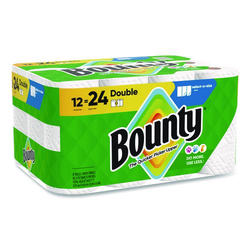 Select-a-Size Kitchen Roll Paper Towels, 2-Ply, 5.9 x 11, White, 82 Sheets/Double Roll, 12 Rolls/Carton