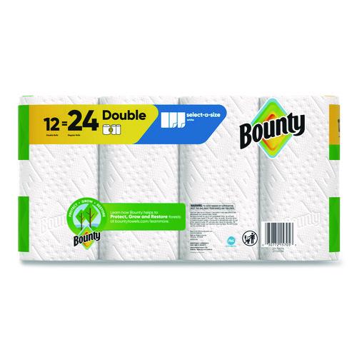 Select-a-Size Kitchen Roll Paper Towels, 2-Ply, 5.9 x 11, White, 82 Sheets/Double Roll, 12 Rolls/Carton