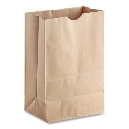 Grocery Paper Bags, 1/6 BBL Size, Heavy-Duty, 52# Basis Weight, 12" x 7" x 17", Kraft, 500/Bundle