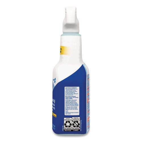 CloroxPro Clean-Up Disinfectant Cleaner with Bleach, Fresh Scent, 32 oz Smart Tube Spray Bottle, 9/Carton