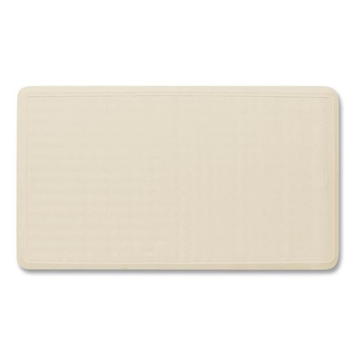 Safti-Grip Bath Mats, White Textured Surface, Suction-Cup Backing, 16" x 28"