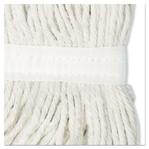 Cut-End Wet Mop Head, Rayon, #24, White