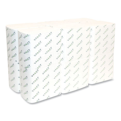 Valay Interfolded Napkins, 2-Ply, 6.5 x 8.25, White, 500/Pack, 12 Packs/Carton