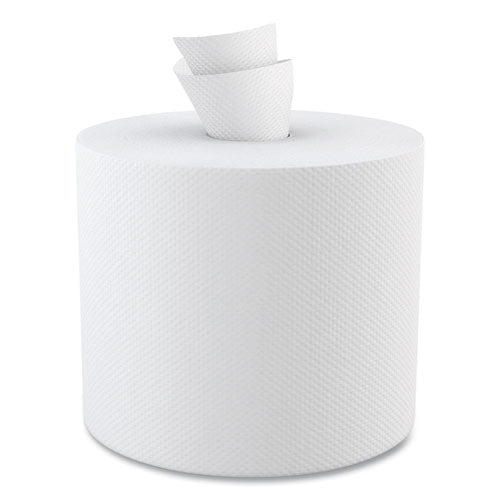 Center-Pull Hand Towels, 2-Ply, Perforated, 7.5 x 9, White, 600/Roll, 6 Rolls/Carton