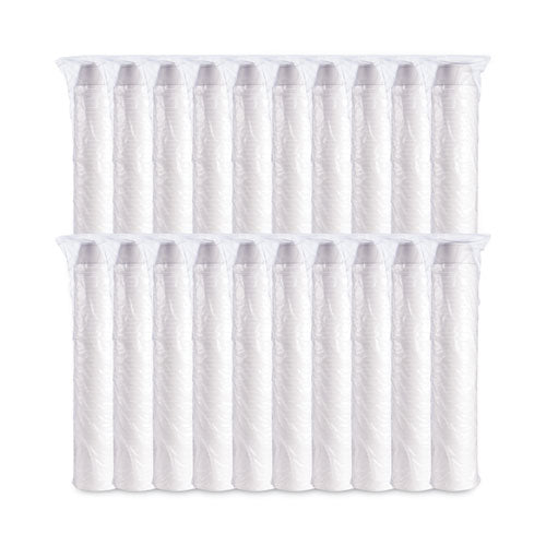 Foam Container, Extra Squat, 8 oz, White, 1,000/Carton